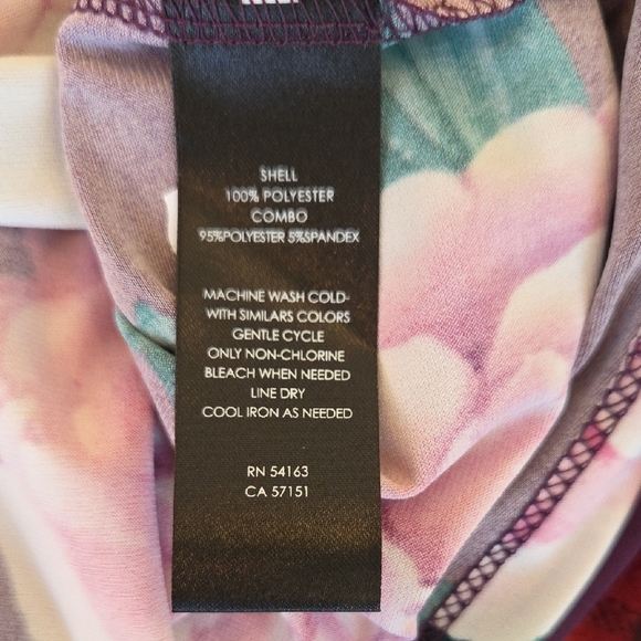 Jessica Howard Floral Midi Dress Purple With White And Pink Flowers Women's 14P - Picture 8 of 11